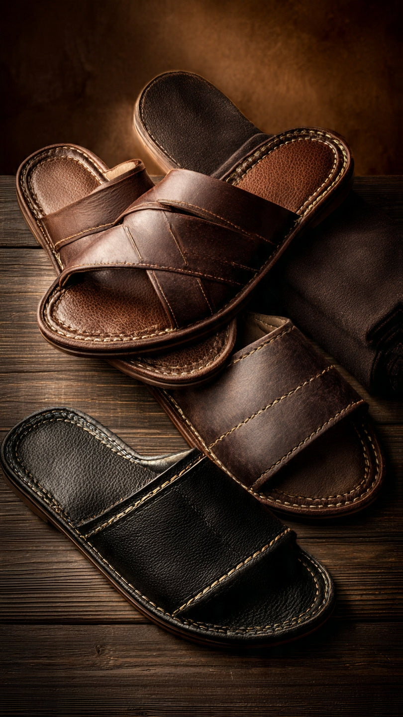 LEATHER SLIPPERS