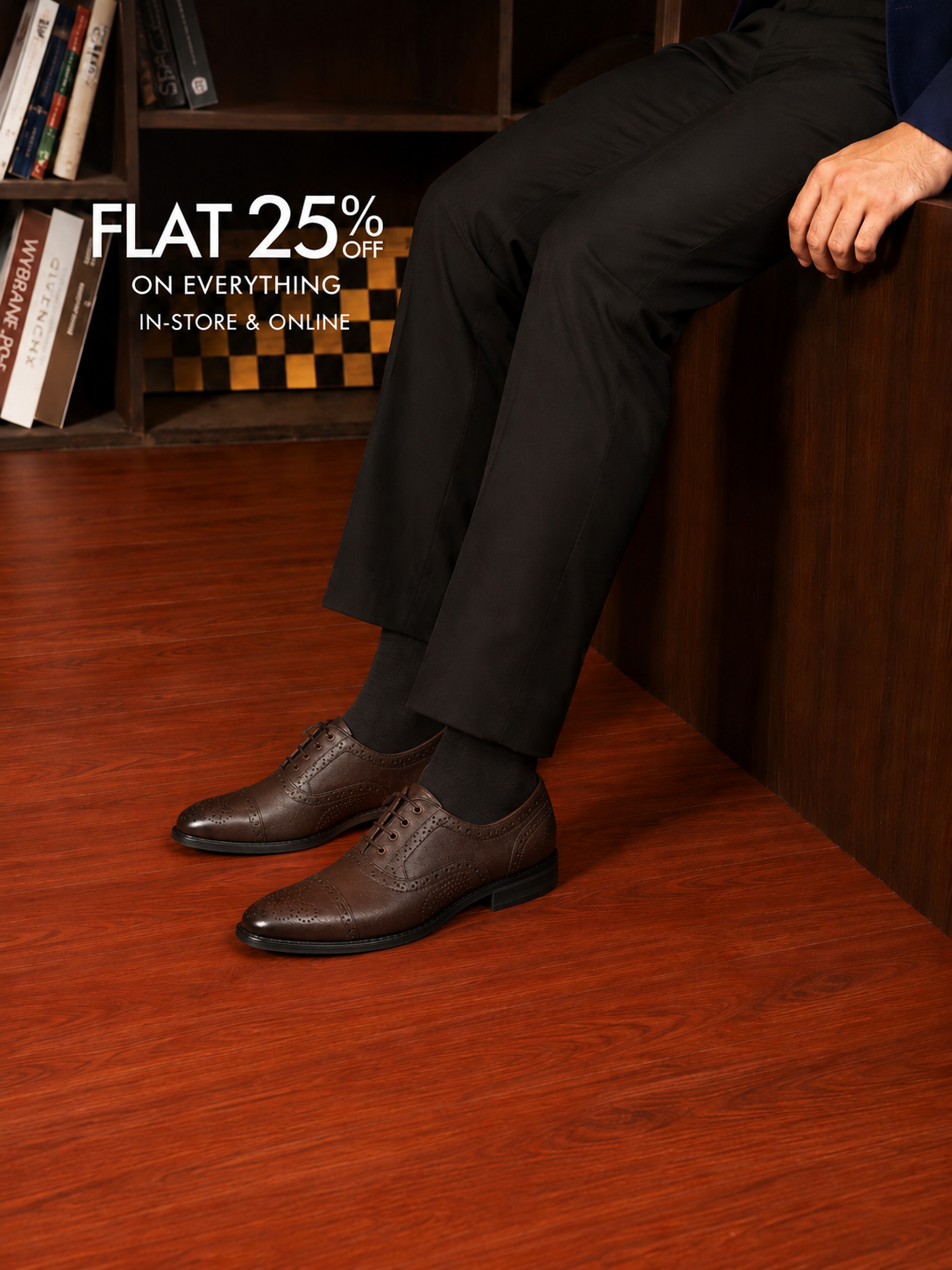 Men Brown Formal Oxford